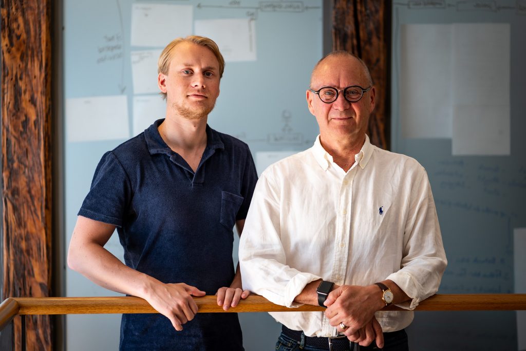 Jakob Dahlberg (left CEO) and Leif Dahlberg (right CMO) 