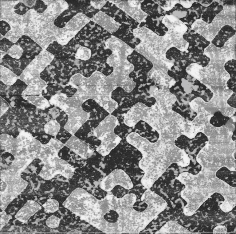 electron microscope image of data layer