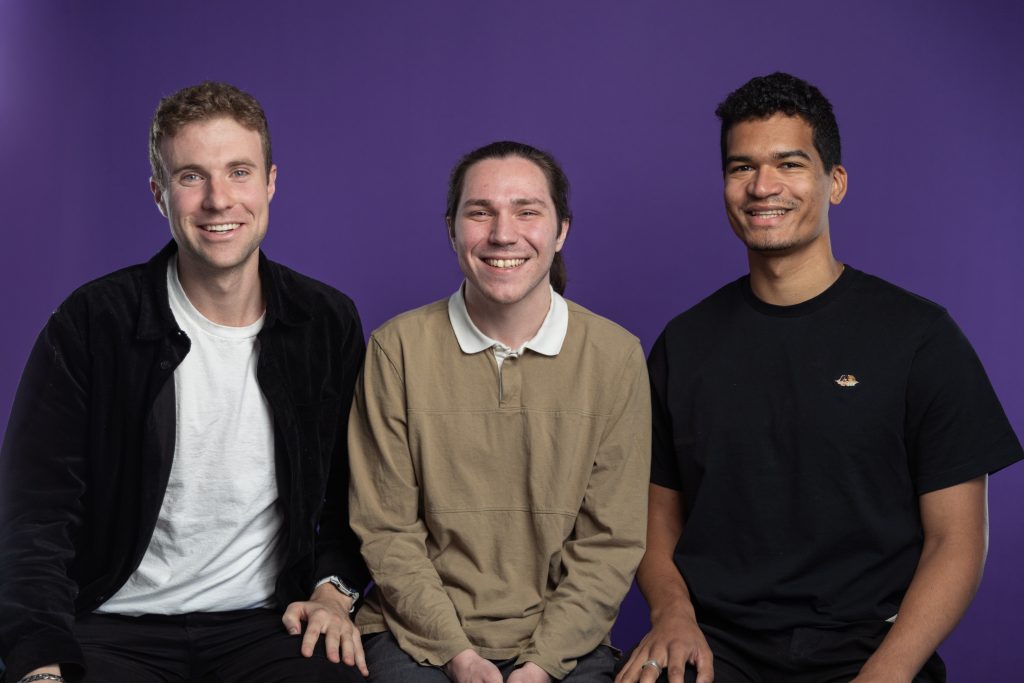 Tennr founders: (L to R) Trey Holterman, Tyler Johnson and Diego Baugh